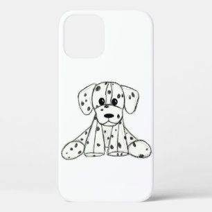 Dalmatiner ausgestopfter Hund Zeichnung Umriss ein Case-Mate iPhone Hülle