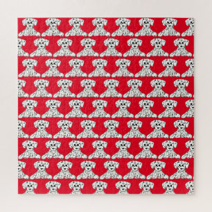 Dalmatiner ausgestopfter Hund Zeichnung Umriss ein Puzzle