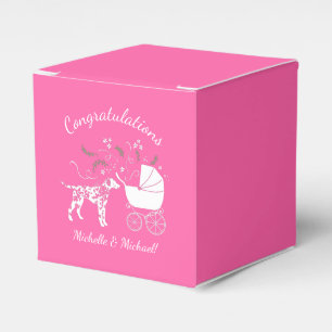 Dalmatiner Baby Shower Welpenhund Geschenkschachtel