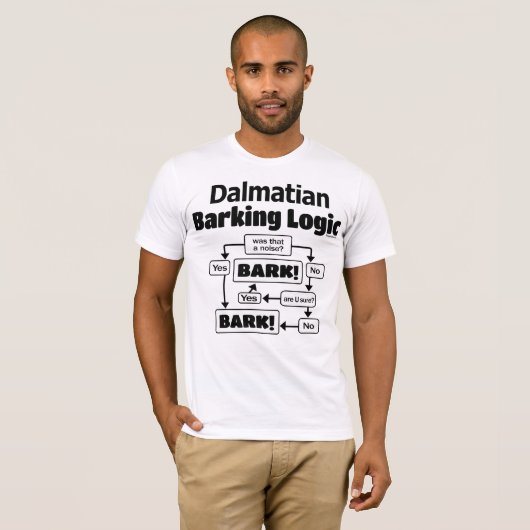 Dalmatiner Barking Logic T-Shirt (Vorne ganz)
