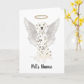 Dalmatiner Beileid Memorial Karte (Gelbe Blume)