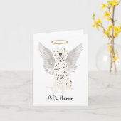 Dalmatiner Beileid Memorial Karte (Gelbe Blume)