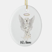 Dalmatiner Beileid Memorial Keramik Ornament (Rechts)