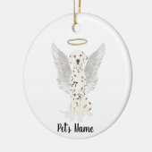 Dalmatiner Beileid Memorial Keramik Ornament (Links)