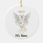 Dalmatiner Beileid Memorial Keramik Ornament (Hinten)