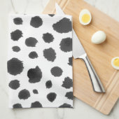 Dalmatiner beschmutzt Muster Geschirrtuch (Viertel Falte)