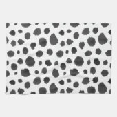 Dalmatiner beschmutzt Muster Geschirrtuch (Horizontal)