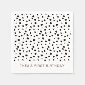 Dalmatiner Birthday Napkins Serviette (Vorderseite)