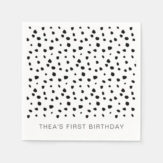 Dalmatiner Birthday Napkins Serviette (Vorderseite)