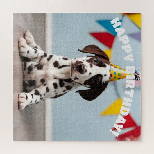Dalmatiner Birthday Party Puzzle (Horizontal)