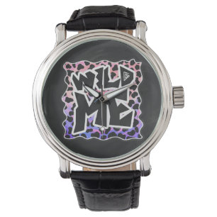 Dalmatiner Black and Pink Wild Me Armbanduhr