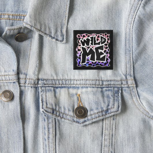 Dalmatiner Black and Pink Wild Me Button (Beispiel)