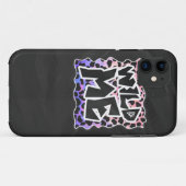 Dalmatiner Black and Pink Wild Me Case-Mate iPhone Hülle (Rückseite (Horizontal))