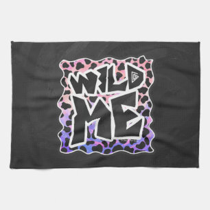 Dalmatiner Black and Pink Wild Me Handtuch