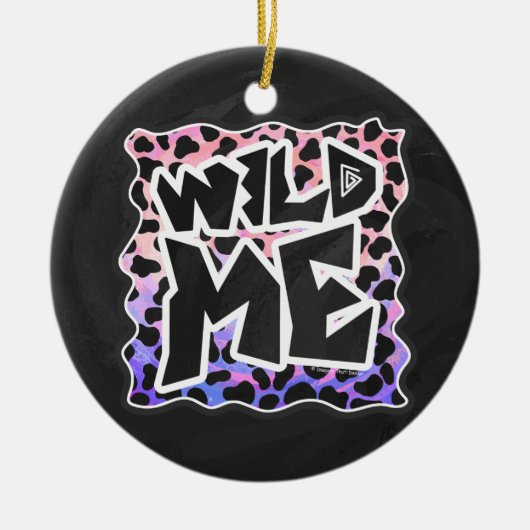 Dalmatiner Black and Pink Wild Me Keramik Ornament (Vorne)