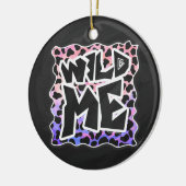 Dalmatiner Black and Pink Wild Me Keramik Ornament (Links)