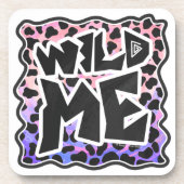 Dalmatiner Black and Pink Wild Me Untersetzer (Vorderseite)
