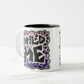 Dalmatiner Black and Pink Wild Me Zweifarbige Tasse (Vorderseite Links)