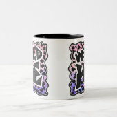 Dalmatiner Black and Pink Wild Me Zweifarbige Tasse (Mittel)