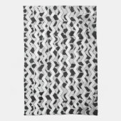 Dalmatiner Black and White Chvron Geschirrtuch (Vertikal)