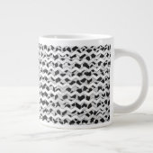 Dalmatiner Black and White Chvron Jumbo-Tasse (Rechts)