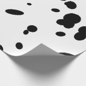 Dalmatiner Black Spotty Dog Canine Geschenkpapier (Ecke)