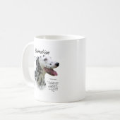 Dalmatiner (blk) Historie Design Kaffeetasse (Vorderseite Links)