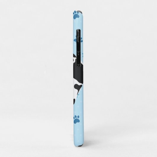 Dalmatiner Blue Paw Print Personalisiert Case-Mate iPhone Hülle (Hinten/Links)