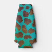 Dalmatiner braun und Aquamarin Flaschenkühler (Vorderseite)