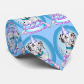 Dalmatiner Cake Face Birthday Krawatte (Gerollt)