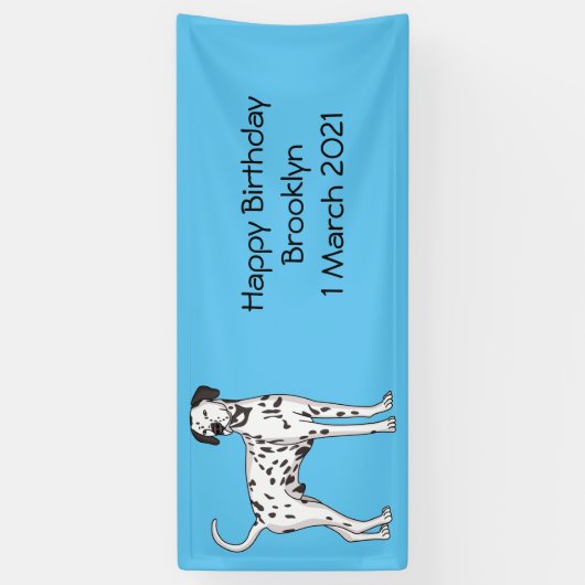 Dalmatiner Cartoon Banner (Vertikal)