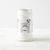 Dalmatiner Cartoon Bierglas (Mittel)