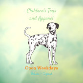 Dalmatiner Cartoon Fensteraufkleber (Blatt 3)