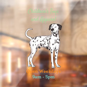 Dalmatiner Cartoon Fensteraufkleber (Blatt 2)