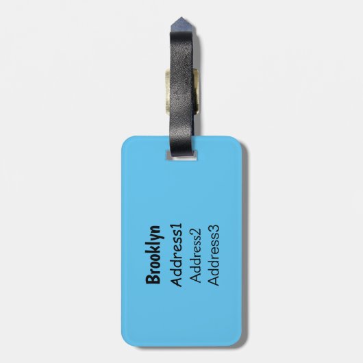 Dalmatiner Cartoon Gepäckanhänger (Rückseite vertikal)