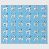 Dalmatiner Cartoon Geschenkpapier (Flach)