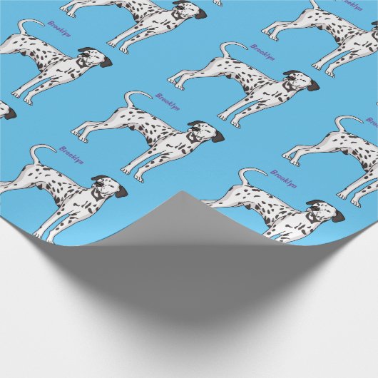 Dalmatiner Cartoon Geschenkpapier (Ecke)
