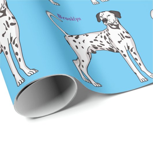 Dalmatiner Cartoon Geschenkpapier (Rolleneckpunkt)