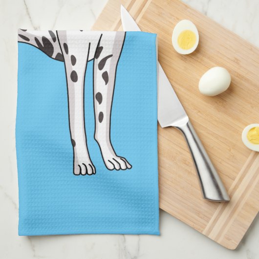 Dalmatiner Cartoon Geschirrtuch (Viertel Falte)