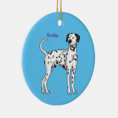 Dalmatiner Cartoon Keramik Ornament (Rechts)