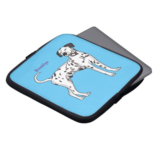 Dalmatiner Cartoon Laptopschutzhülle (Vorne Oben)