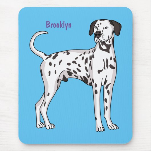 Dalmatiner Cartoon Mousepad (Vorne)