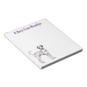 Dalmatiner Cartoon Notizblock (angewinkelt)