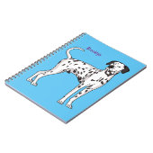 Dalmatiner Cartoon Notizblock (Linke Seite)