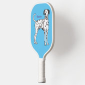 Dalmatiner Cartoon Pickleball Schläger (Links)