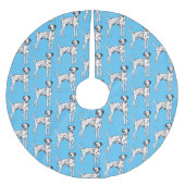 Dalmatiner Cartoon Polyester Weihnachtsbaumdecke (Vorderseite)