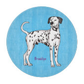 Dalmatiner Cartoon Schneidebrett (Vorderseite)