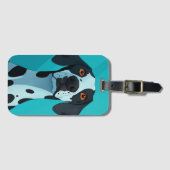 Dalmatiner Cartoon Stilübersicht Tag Gepäckanhänger (Vorderseite (Horizontal))