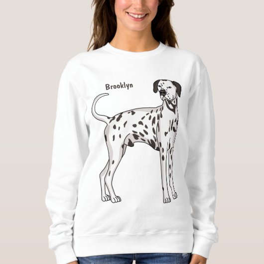 Dalmatiner Cartoon Sweatshirt (Vorderseite)