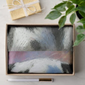 Dalmatiner Chalk Pastel Dog Schwarz-weiße Decoupag Seidenpapier (Geschenk)